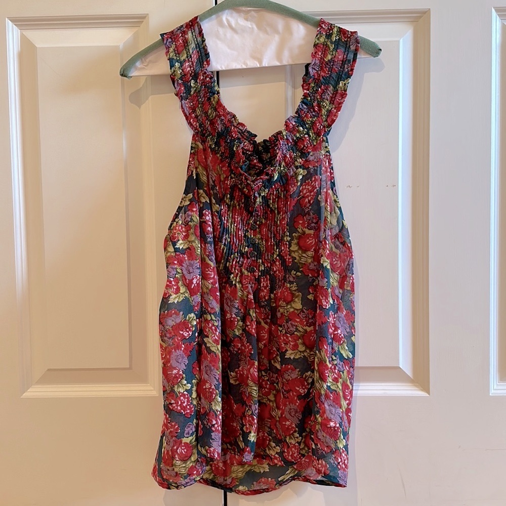 LF Millau Rose Print Top